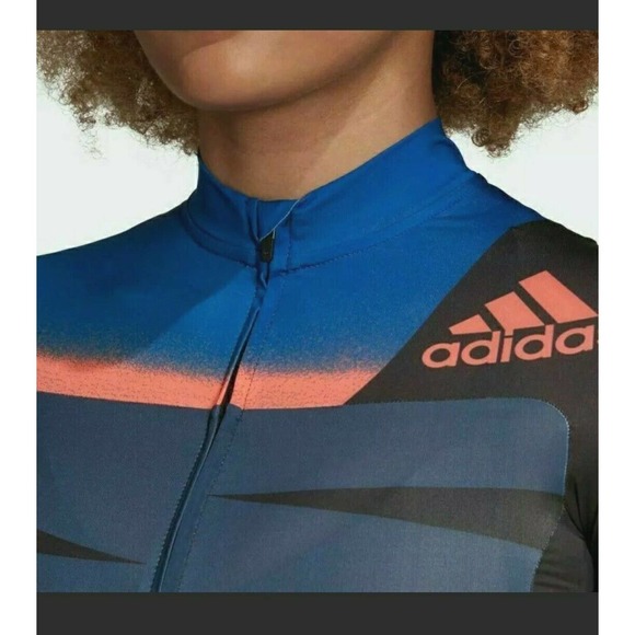 adidas Women's Adistar Cycling Jersey Tech Blue M - Picture 5 of 12